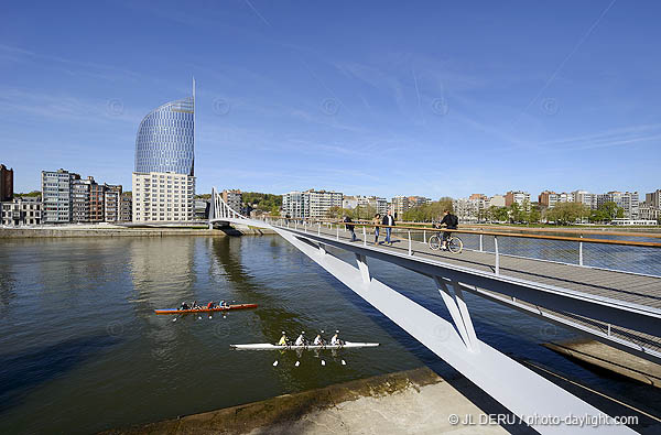 Liège - passerelle sur la Meuse